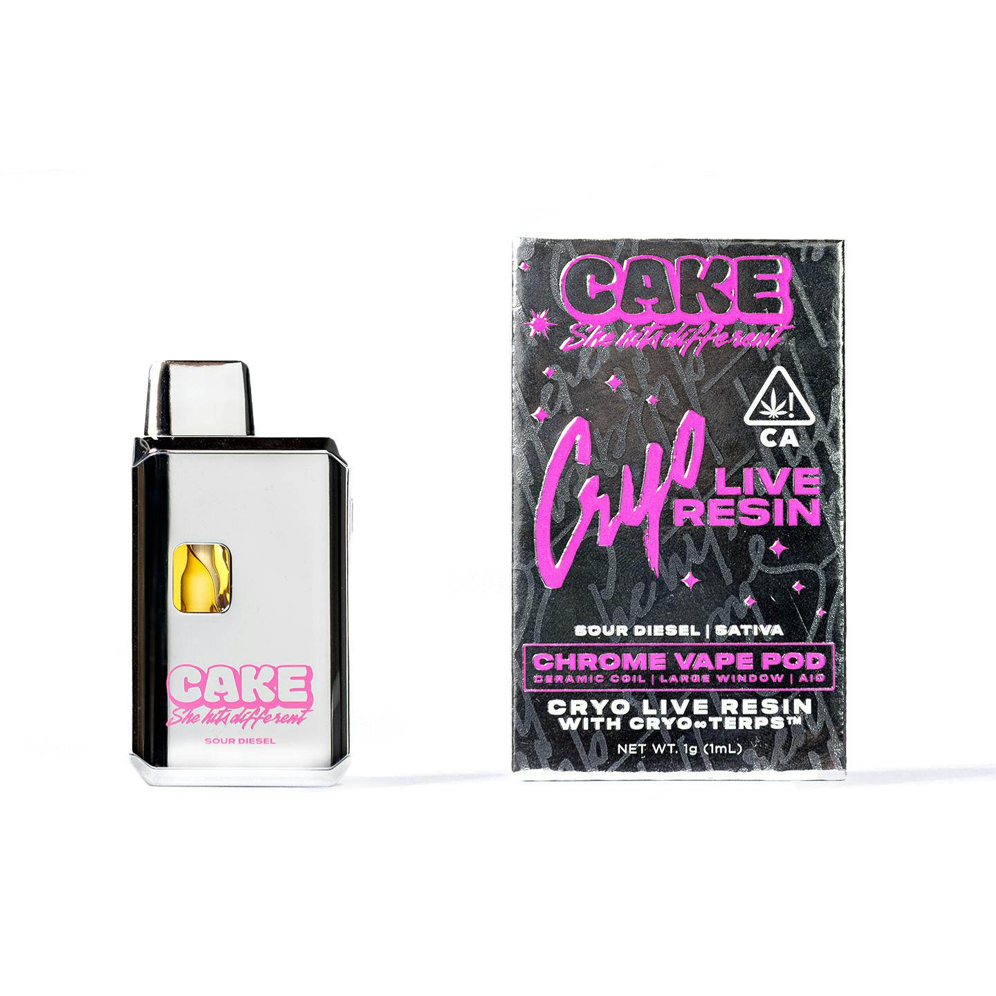 CAKE | SOUR DIESEL | 1G | LIVE RESIN | AIO