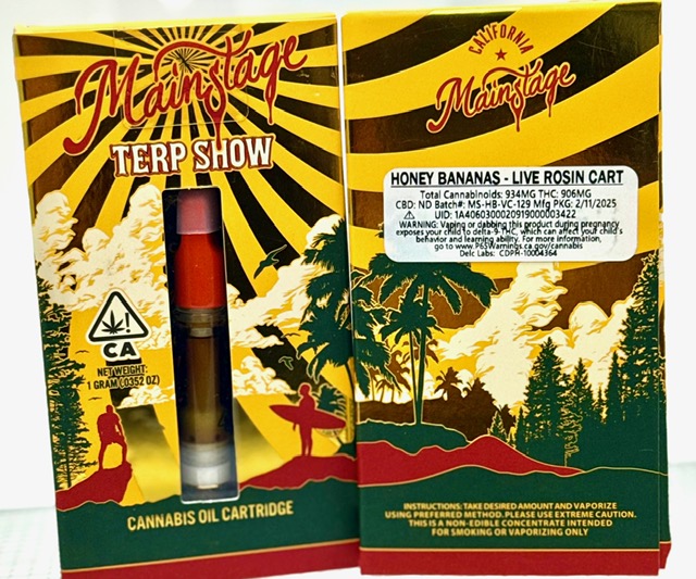 MAINSTAGE | HONEY BANANAS | 1G | LIVE ROSIN | CART