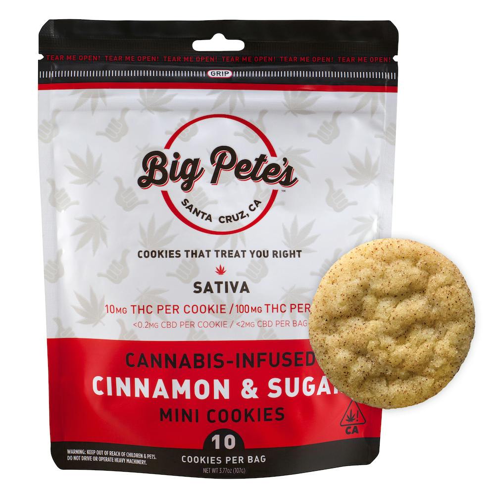 BIG PETES | SATIVA | CINNAMON AND SUGAR | 100MG | 10PK