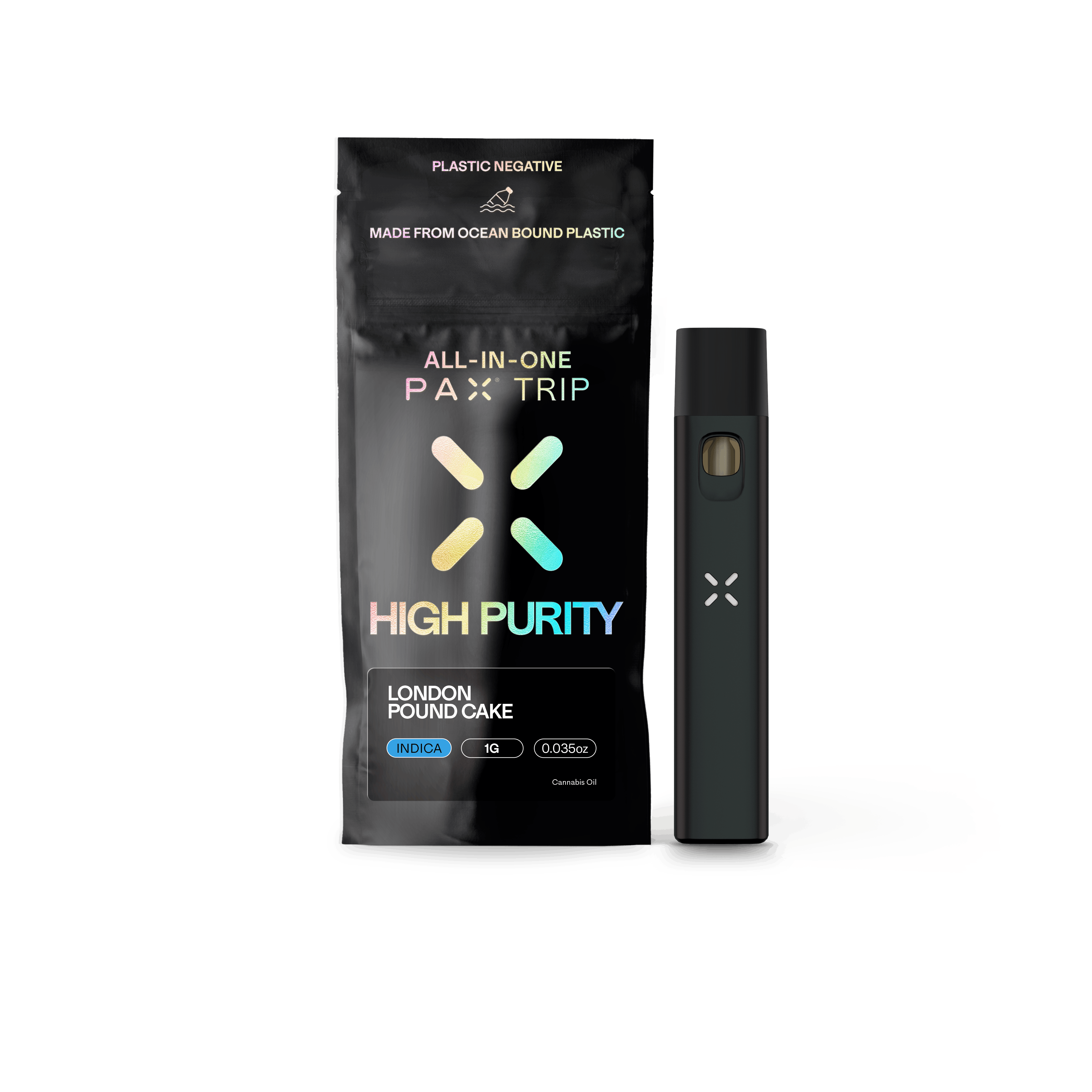 PAX | TRIP | LONDON POUND CAKE | 1G | HIGH PURITY THC | AIO