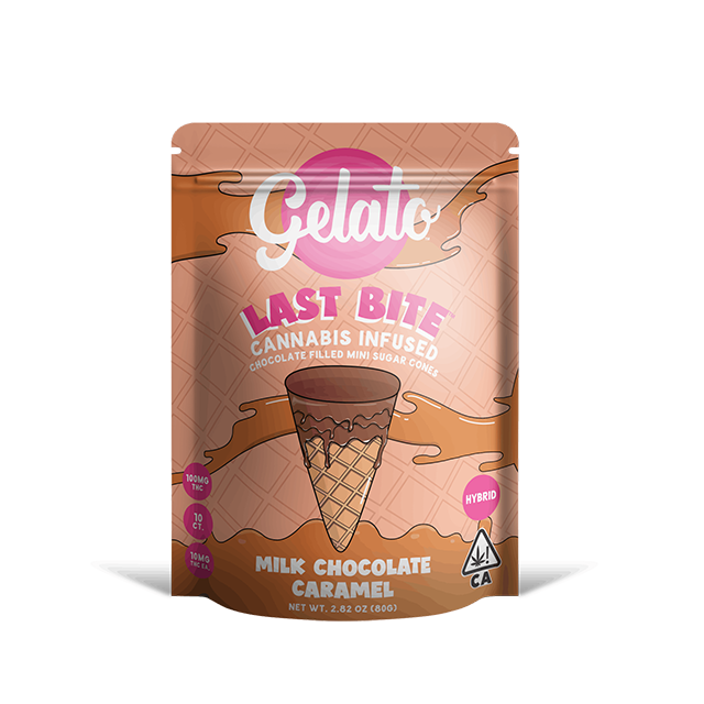 GELATO | LAST BITE | MILK CHOC CARAMEL | 100MG | 10PK