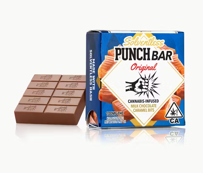 MILK CHOCOLATE CARAMEL BITS - 100 MG