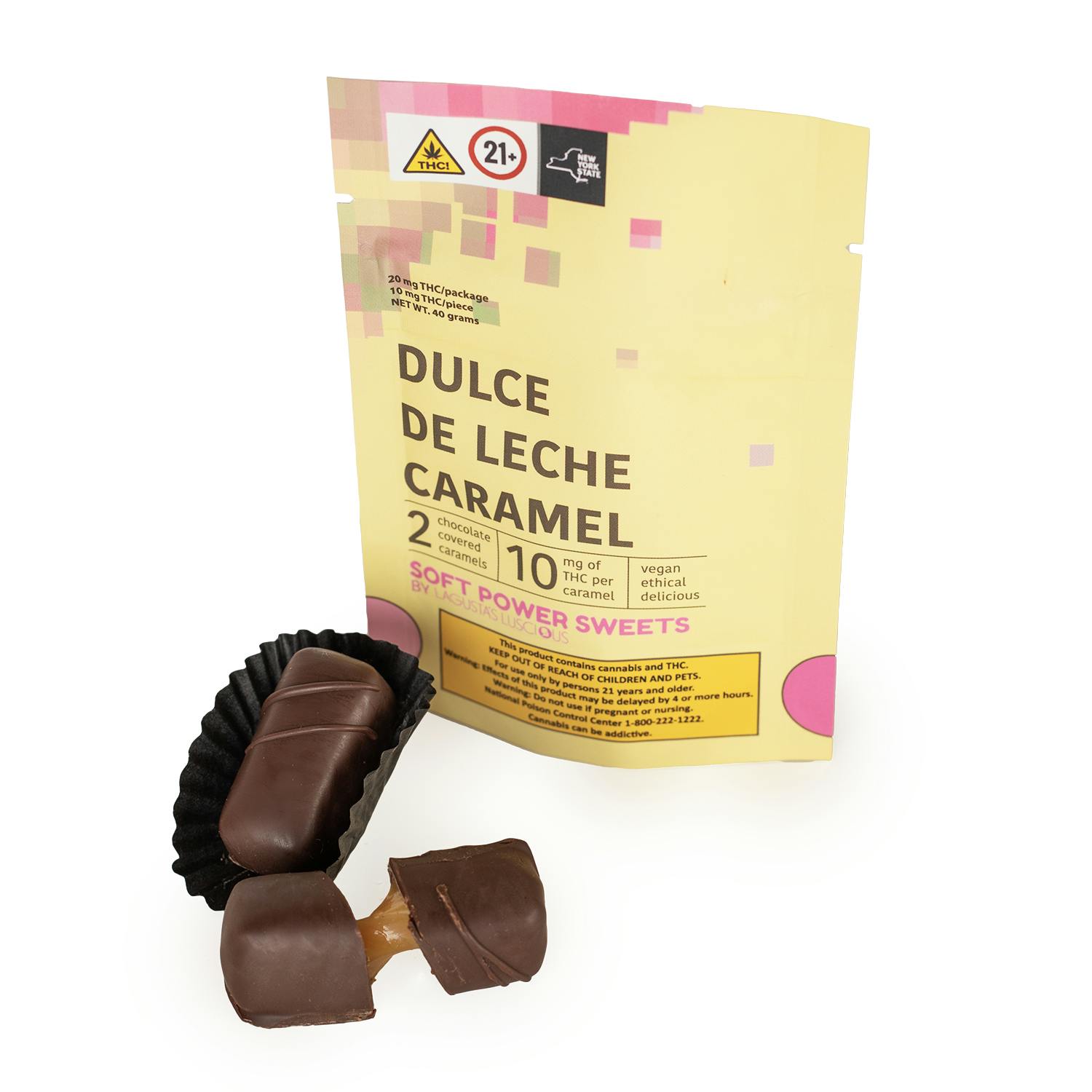 Soft Power Sweets | Dulce De Leche | 20 mg - 2 Pack