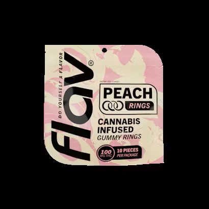Flav | Candy |  Ring | 100 mg | Distillate | Peach - 100 mg
