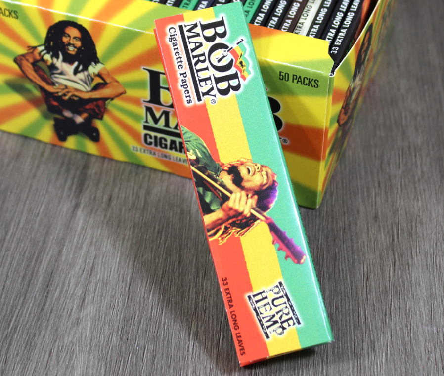 BOB MARLEY EXTRA LONG LEAVES PURE HEMP ROLLING PAPER - One Size