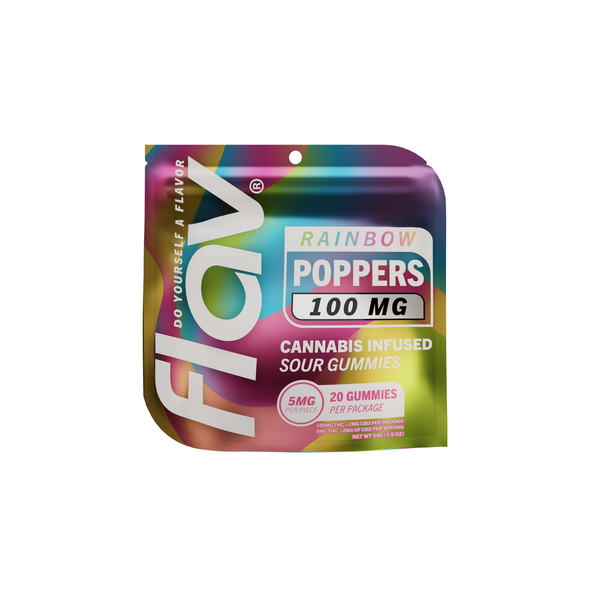 Flav | Candy | Mega Belt | 100 mg | Live Resin | Rainbow | Hybrid - 100 mg