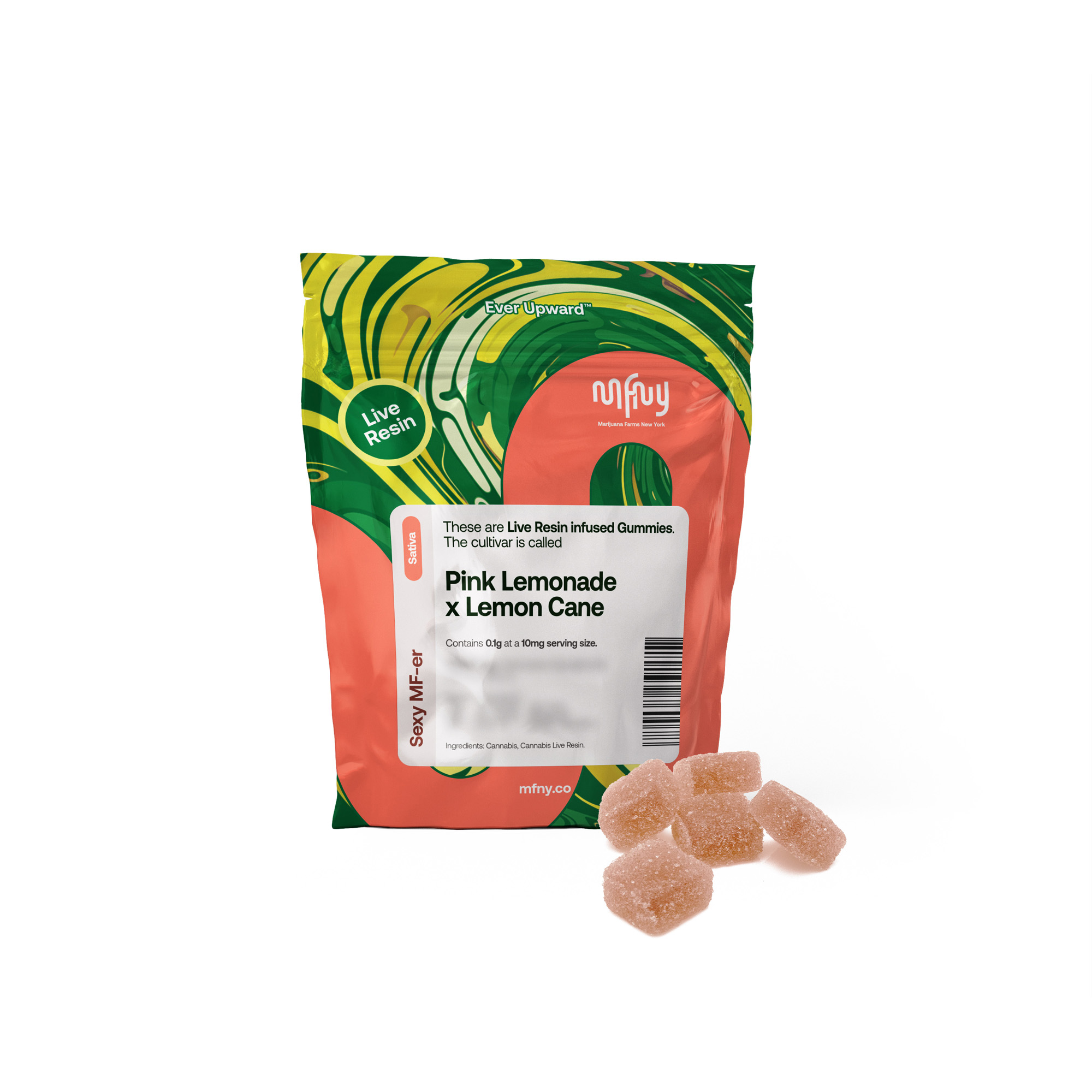Pink Lemonade x Lemon Cane | Live Resin Gummies - 100mg (10 Pack)