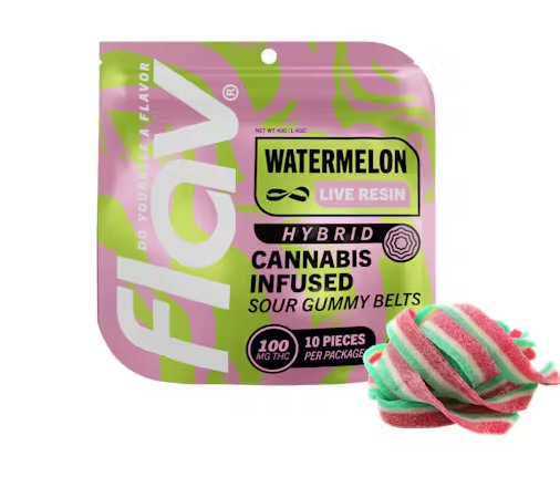 FLAV | Watermelon | Live Resin Gummy - 100mg  (10pack)