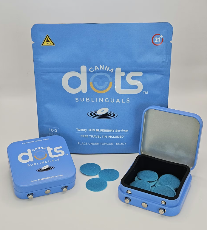 Blueberry | 5mg THC Sublingual Dots | 20 Dots