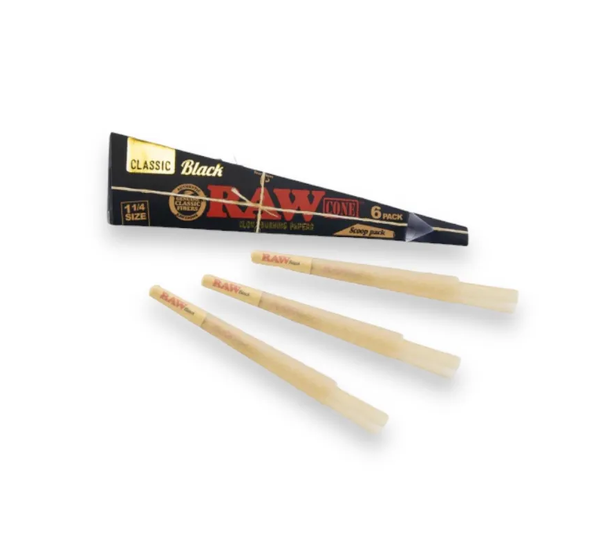 RAW BLACK CLASSIC 1 1/4 TRIANGLE CONES