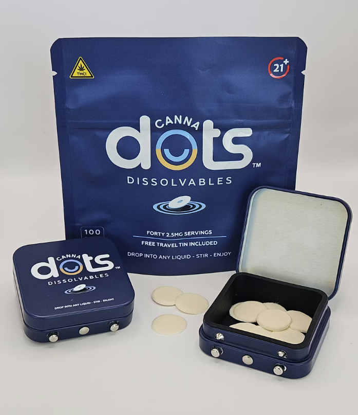 Unflavored | 2.5mg THC Dissolvable Dots | 40 Dots