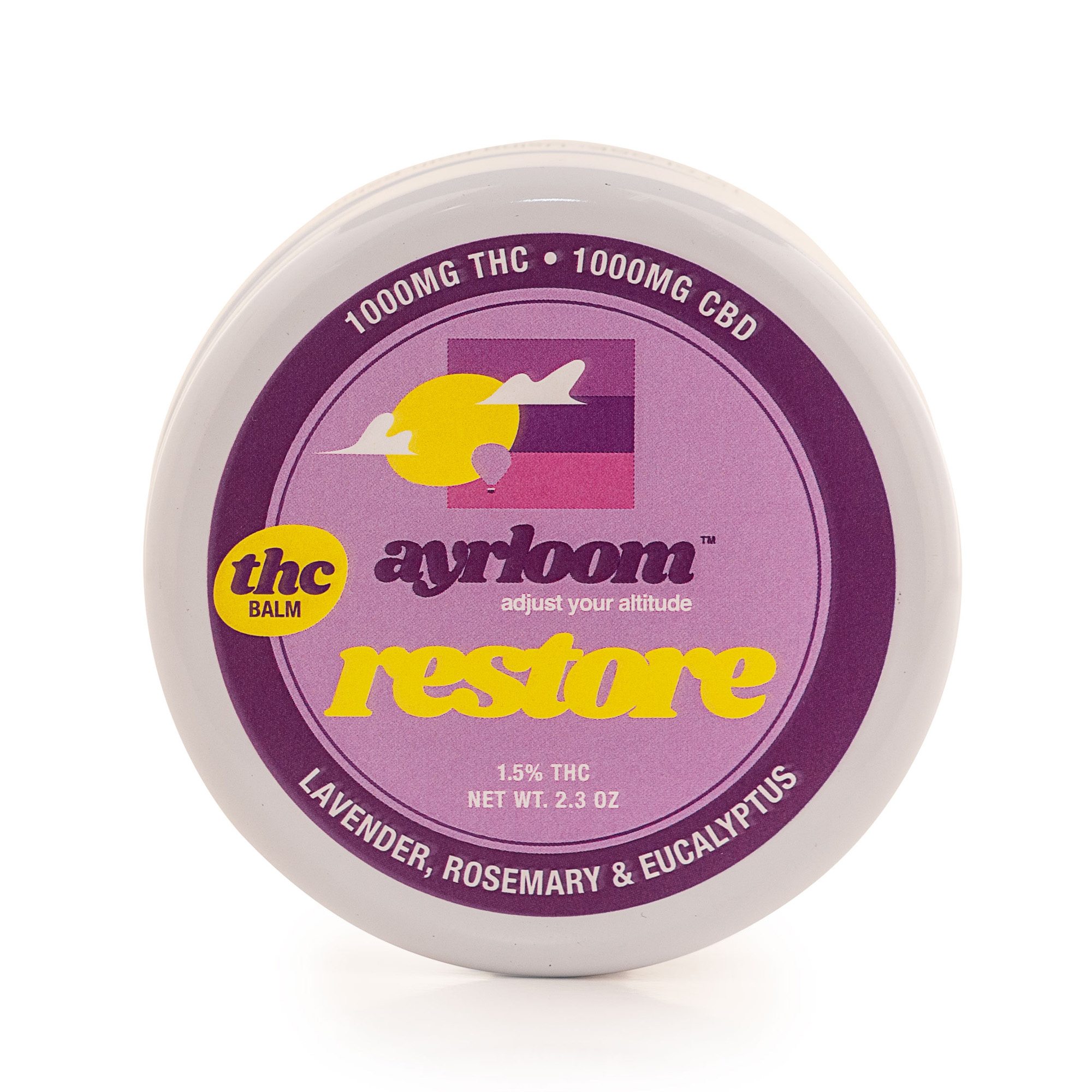 AYRLOOM | Restore 1:1 - 1,000mg THC : 1000mg CBD Balm - 1000 mg