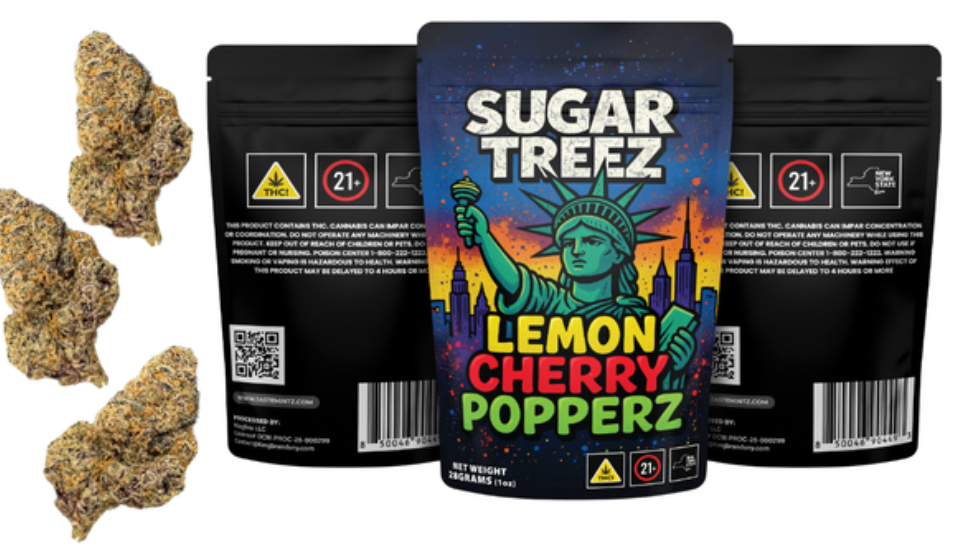 Shop SUGAR TREEZ - Lemon Cherry Popperz | Flower - 28 g | Brooklyn NY ...
