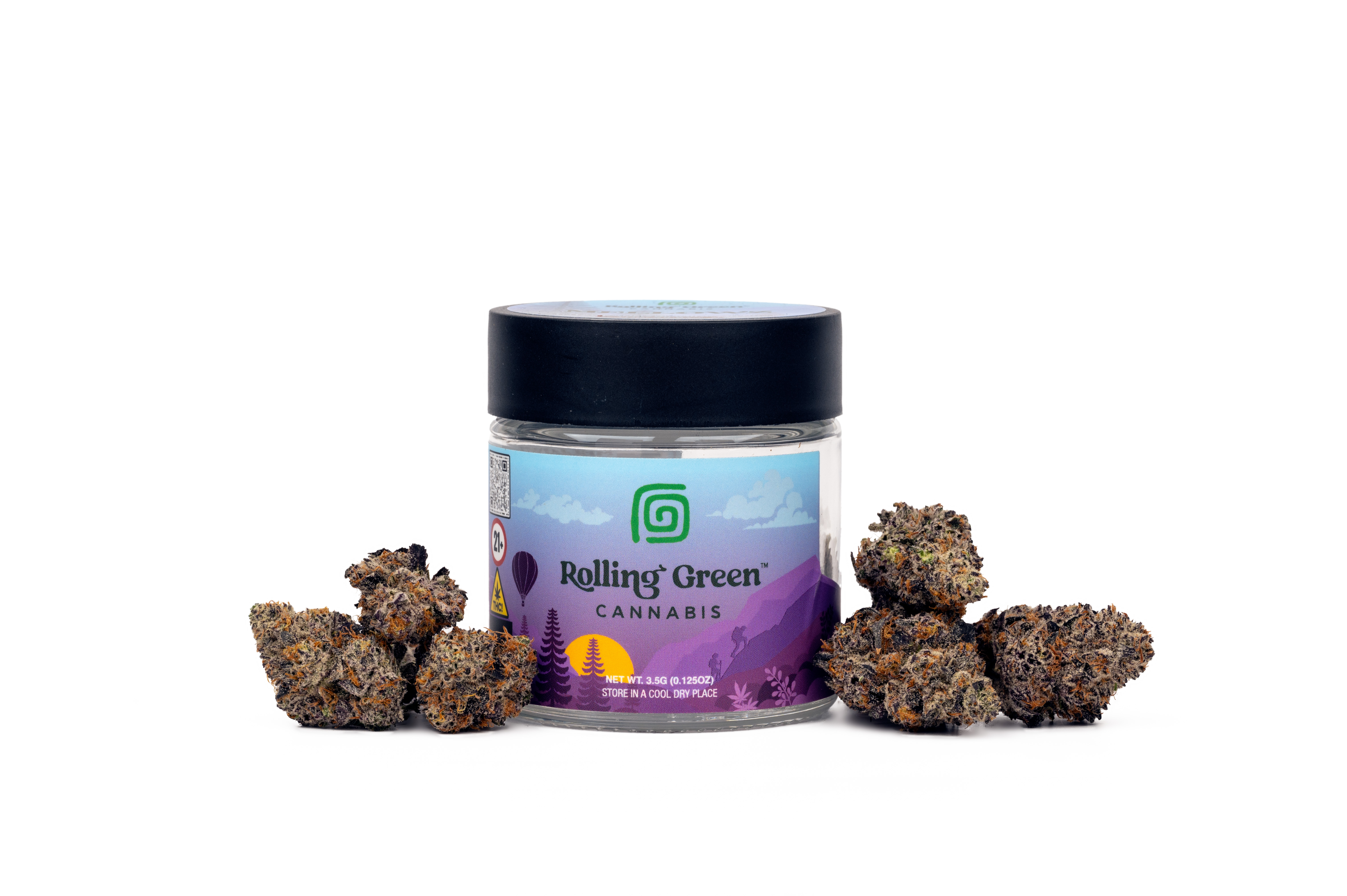 Rolling Green | Black Amber | Flower | 3.5g - 3.5 g