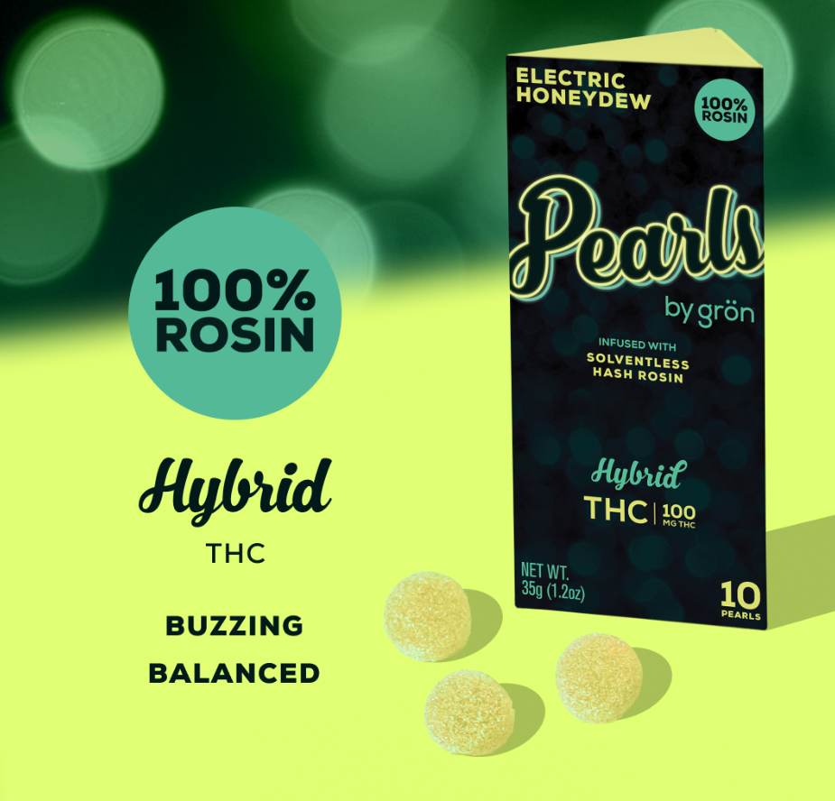 PEARLS | Electric HoneyDew | Hash Rosin - 100 mg (10 Pack)