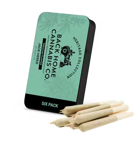 Back Home Cannabis Co. | Jack Herer | Pre-Roll | 6 Pack - 3 g