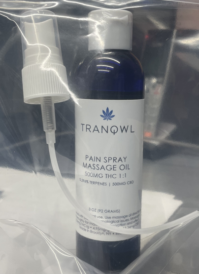 Pain Spray Massage Oil  1:1 - 500 mg