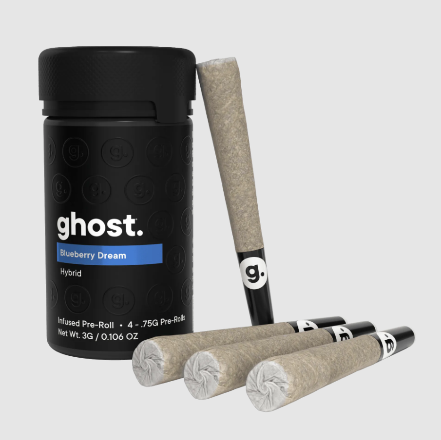 Ghost I Blueberry Dream | Infused Pre-roll - 3g (4 Pack)