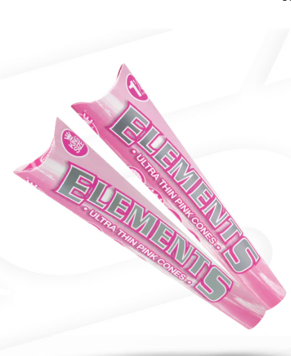 Elements Pink Kingsize Cones 3Ct Box of 32 - One Size