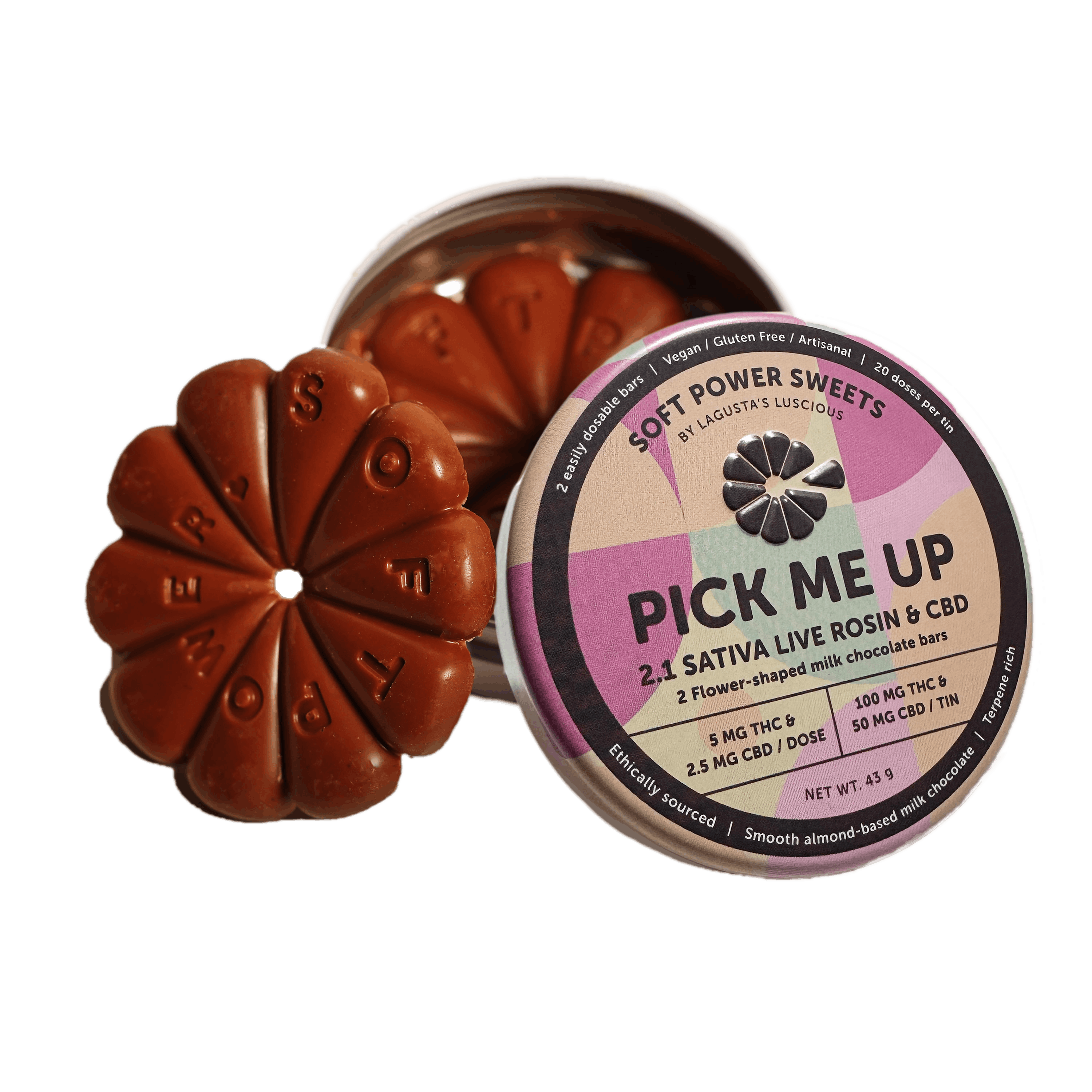 Soft Power Sweets | Pick Me Up | Live Rosin |100 mg -20pc