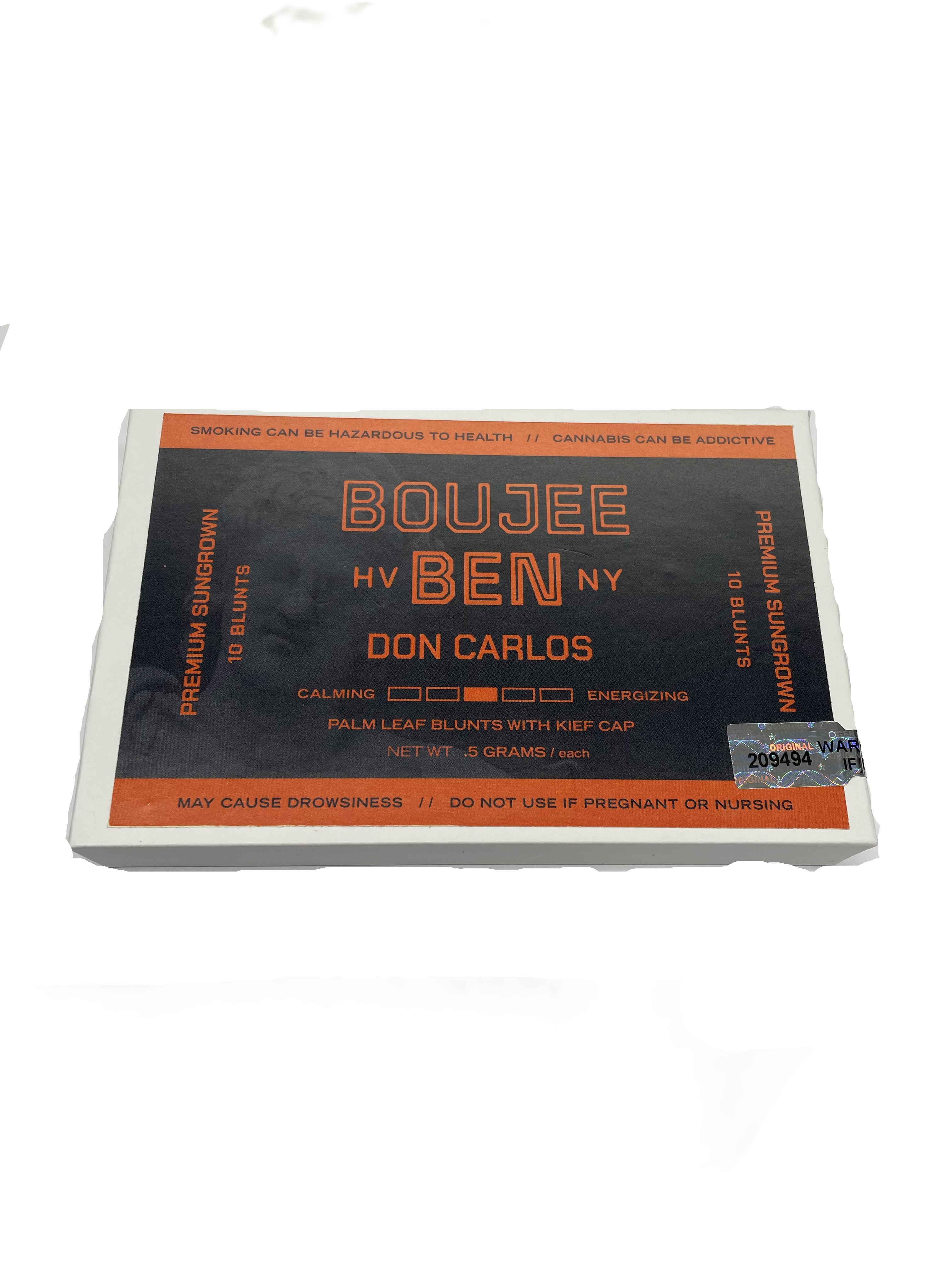 BOUJEE BEN | Don Carlos | Palm Leaf Blunts (Keif) - 2.5 g (10 Pack)