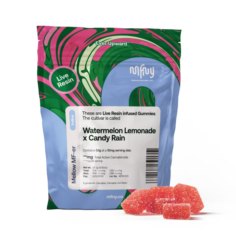 MFNY | Watermelon Lemonade X Candy Rain | Live Resin Gummies - 100 mg