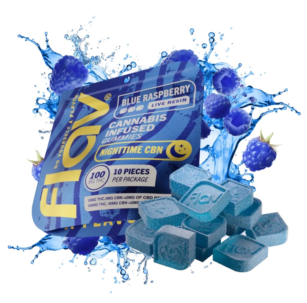 Flav | Candy | Ring | 100 mg | Distillate | Blue Raspberry - 100 mg
