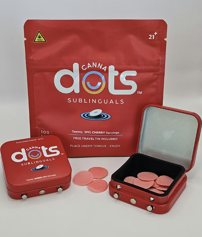 Cherry | 5mg THC Sublingual Dots | 20 Dots
