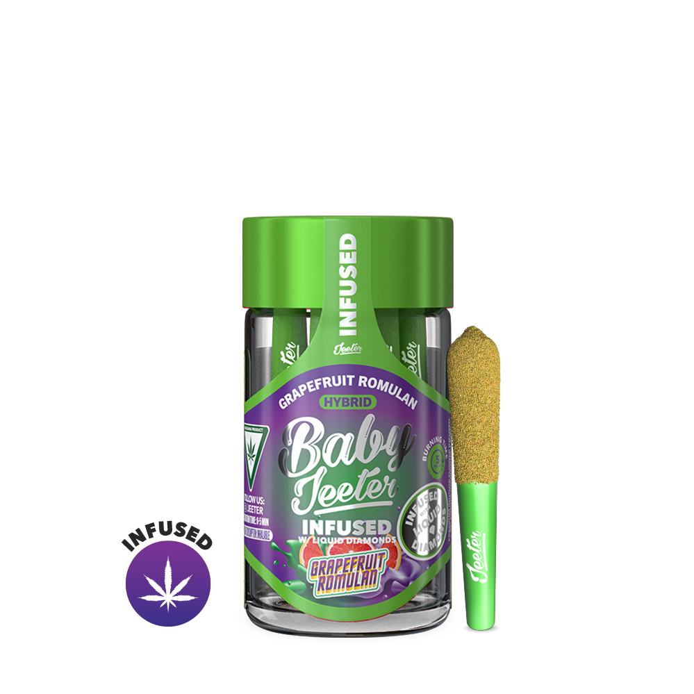 BABY JEETER - GRAPEFRUIT ROMULAN - INFUSED - 0.5G X 5