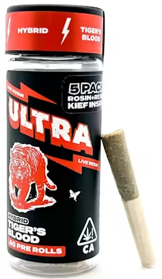 Tiger's Blood (5pk/ Live Rosin And Resin Prerolls [H]