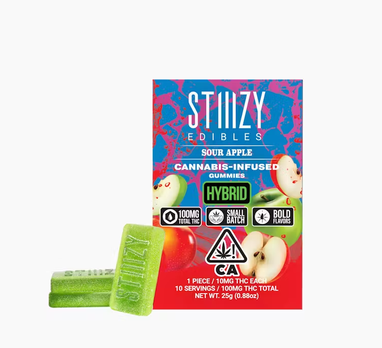 Sour Apple (10pk/100mg) Gummies [H]