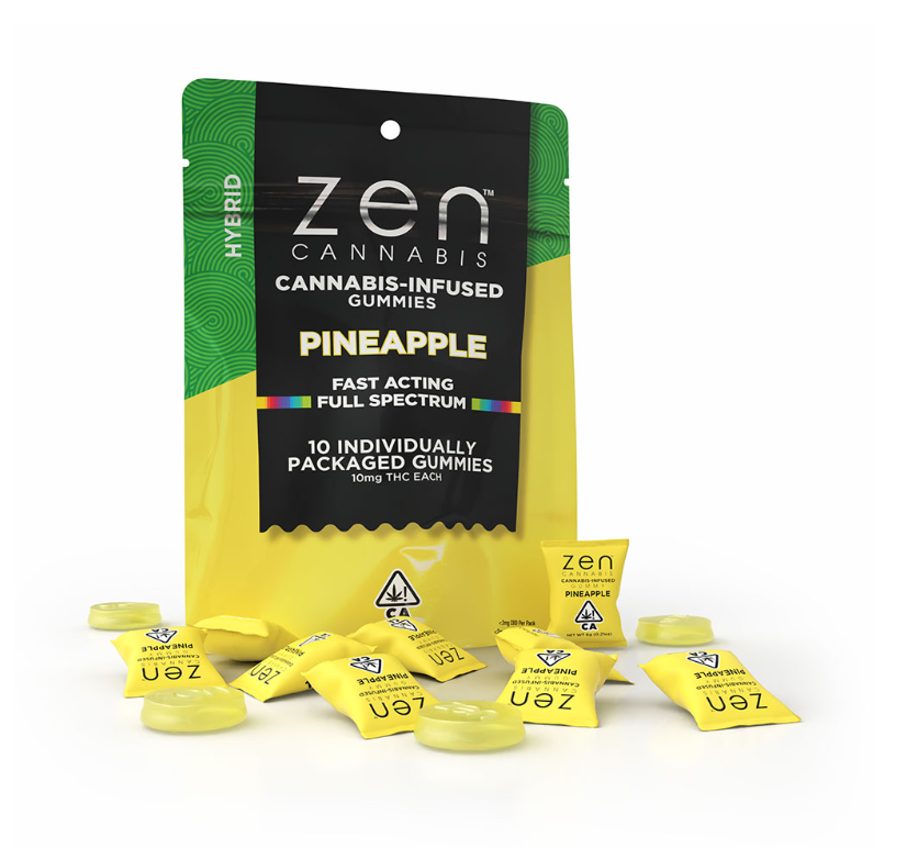 Pineapple (10pk/100mg) Gummies [H]
