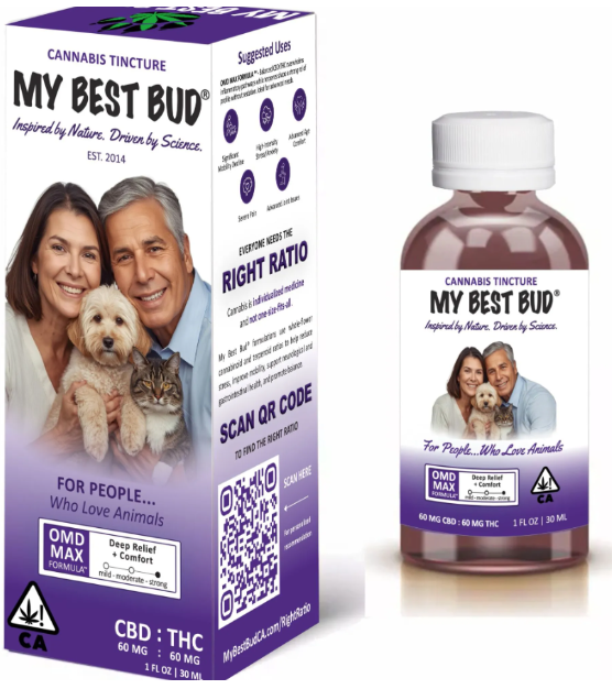 Max 1:1 Cbd:Thc (30ml) My Best Bud