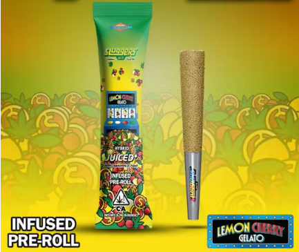 Lemon Cherry Gelato Hash And Diamond Infused Preroll [H]