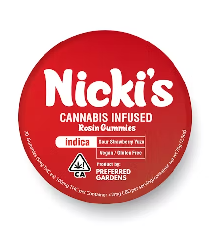 Strawberry Yuzu (100 Mg) Rosin Gummies [I]