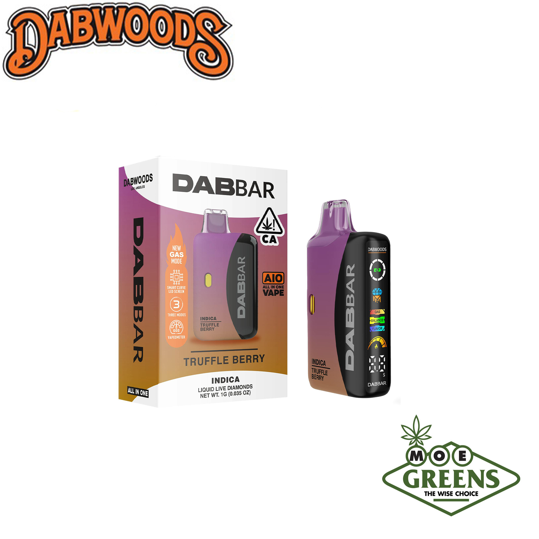 (1) DABWOODS — TRUFFLE BERRY ALL-IN-ONE BAR [LIQUID LIVE DIAMONDS]