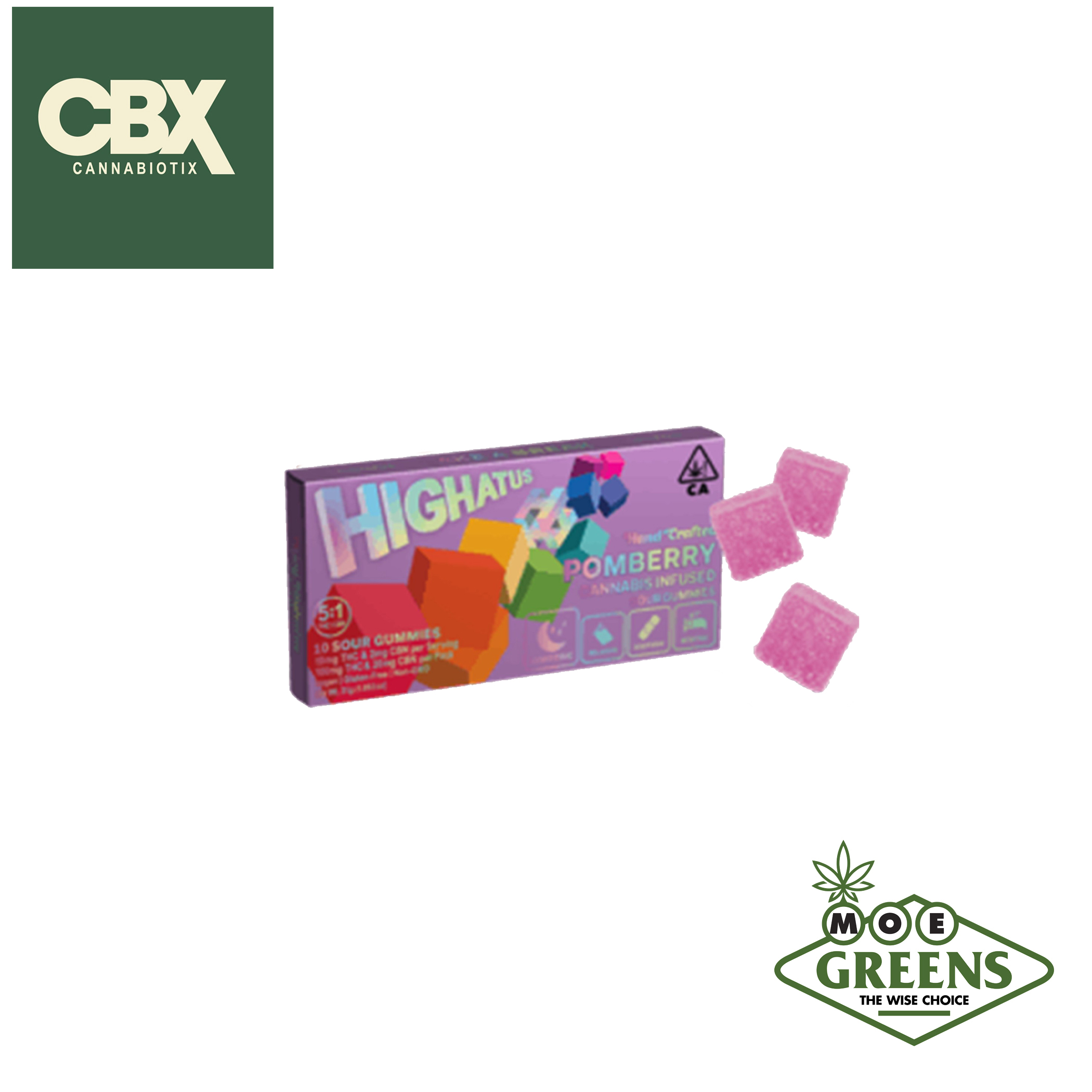 Cannabiotix — POMBERRY SOUR HIGHATUS THC:CBN 5:1 10PK [VEGAN]