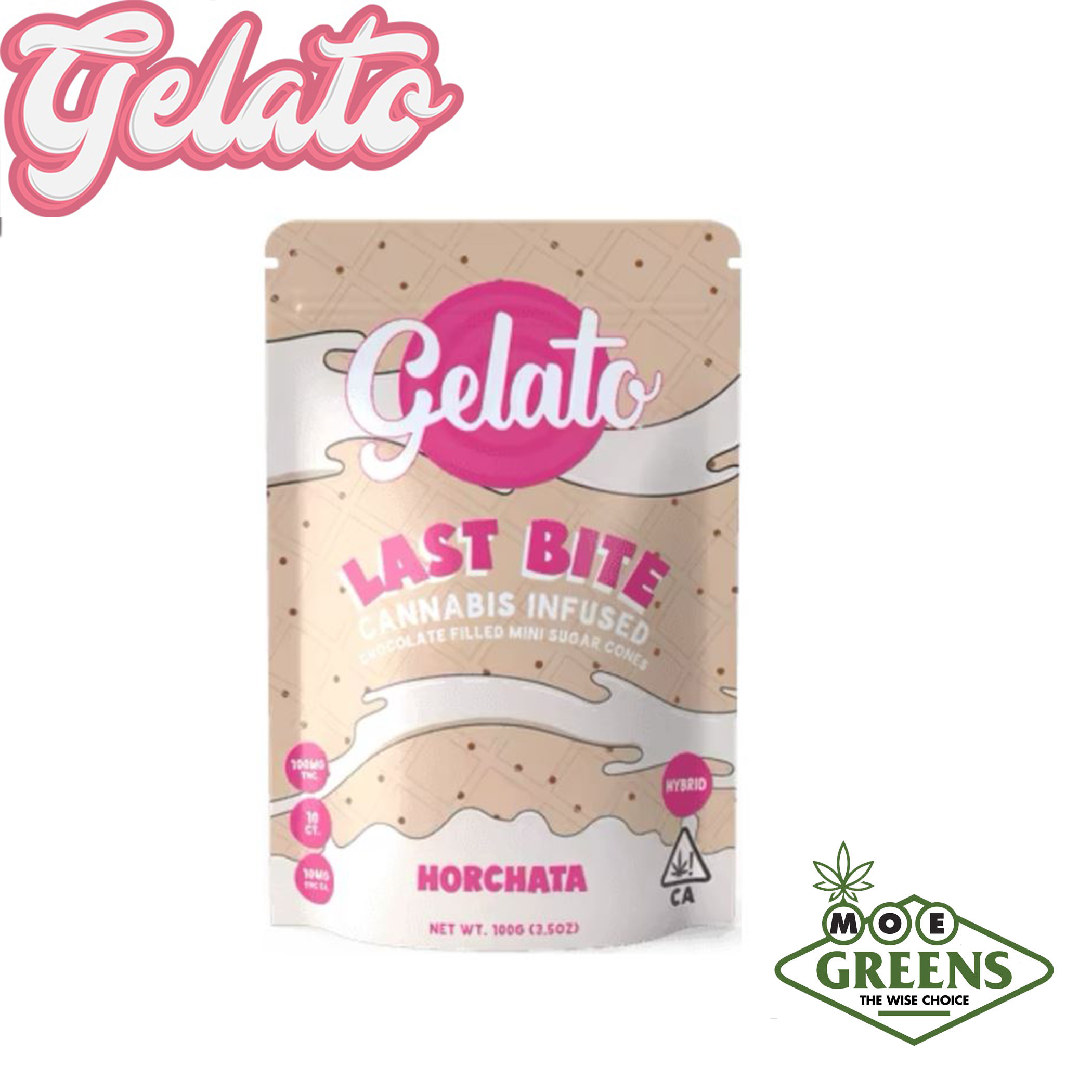 Gelato: Horchata Last Bite Filled Mini Cones