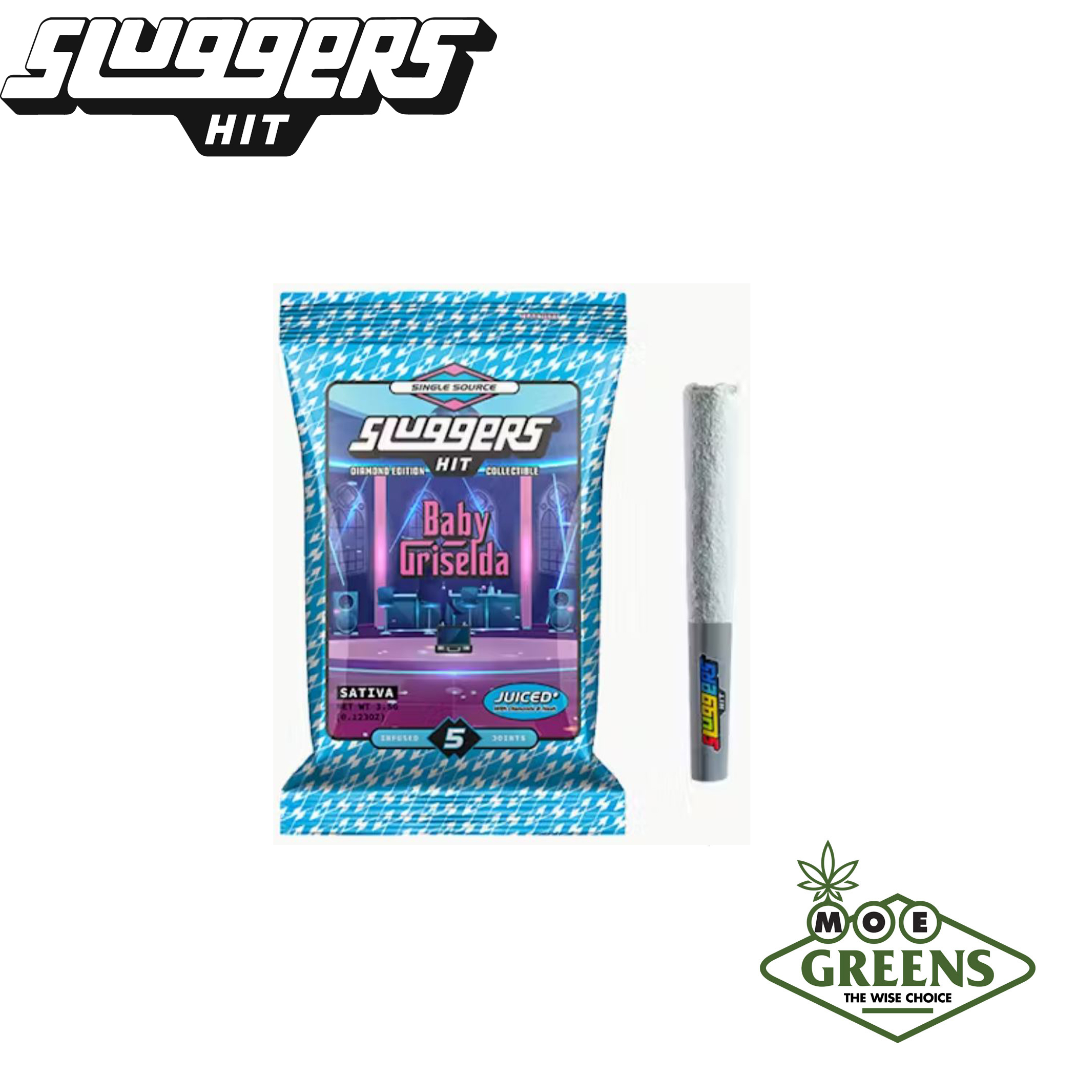 (1) SLUGGERS HIT — BABY GRISELDA 5PK [JUICED W/ DIAMONDS & HASH]