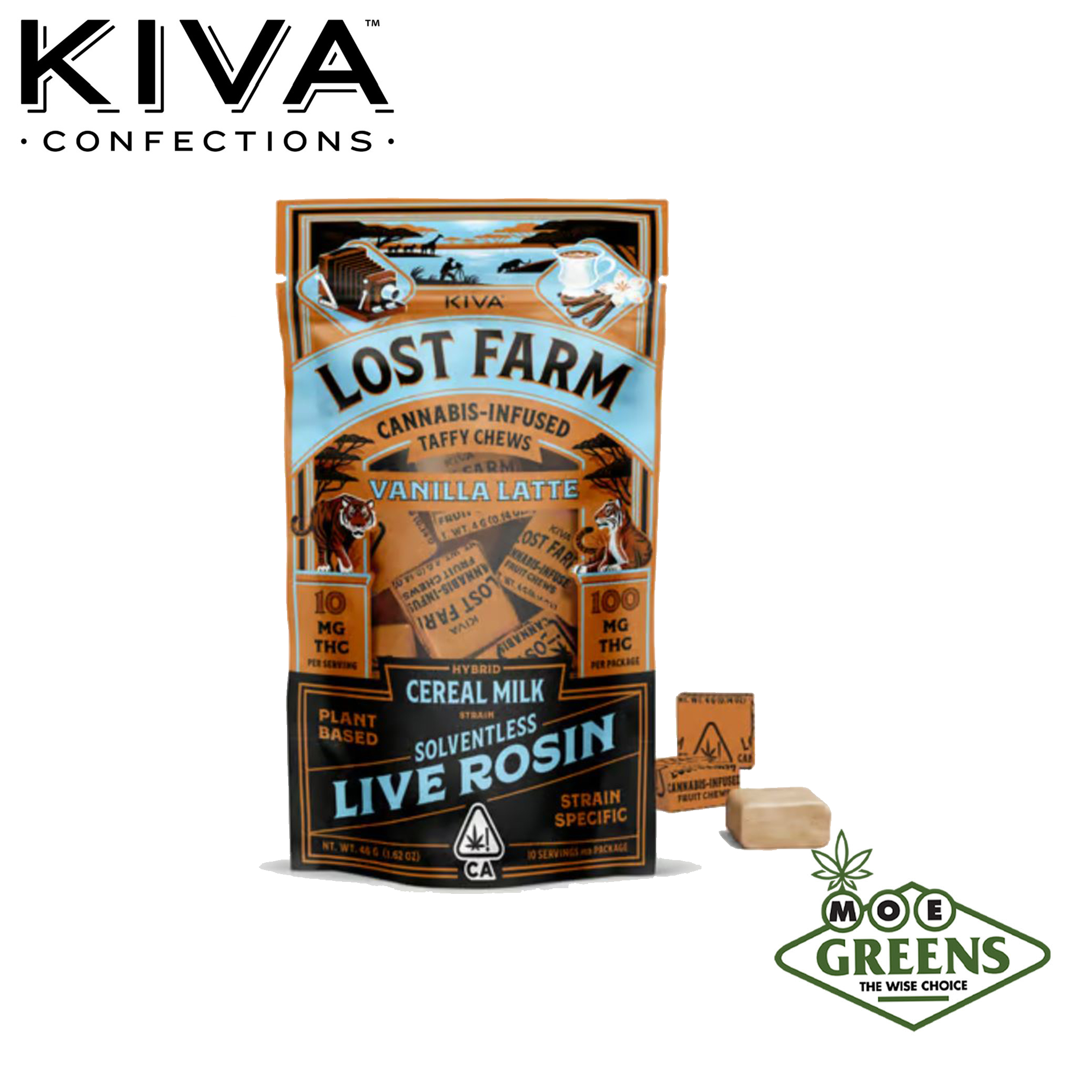Kiva: Vanilla Latte Lost Farm Taffy Chews