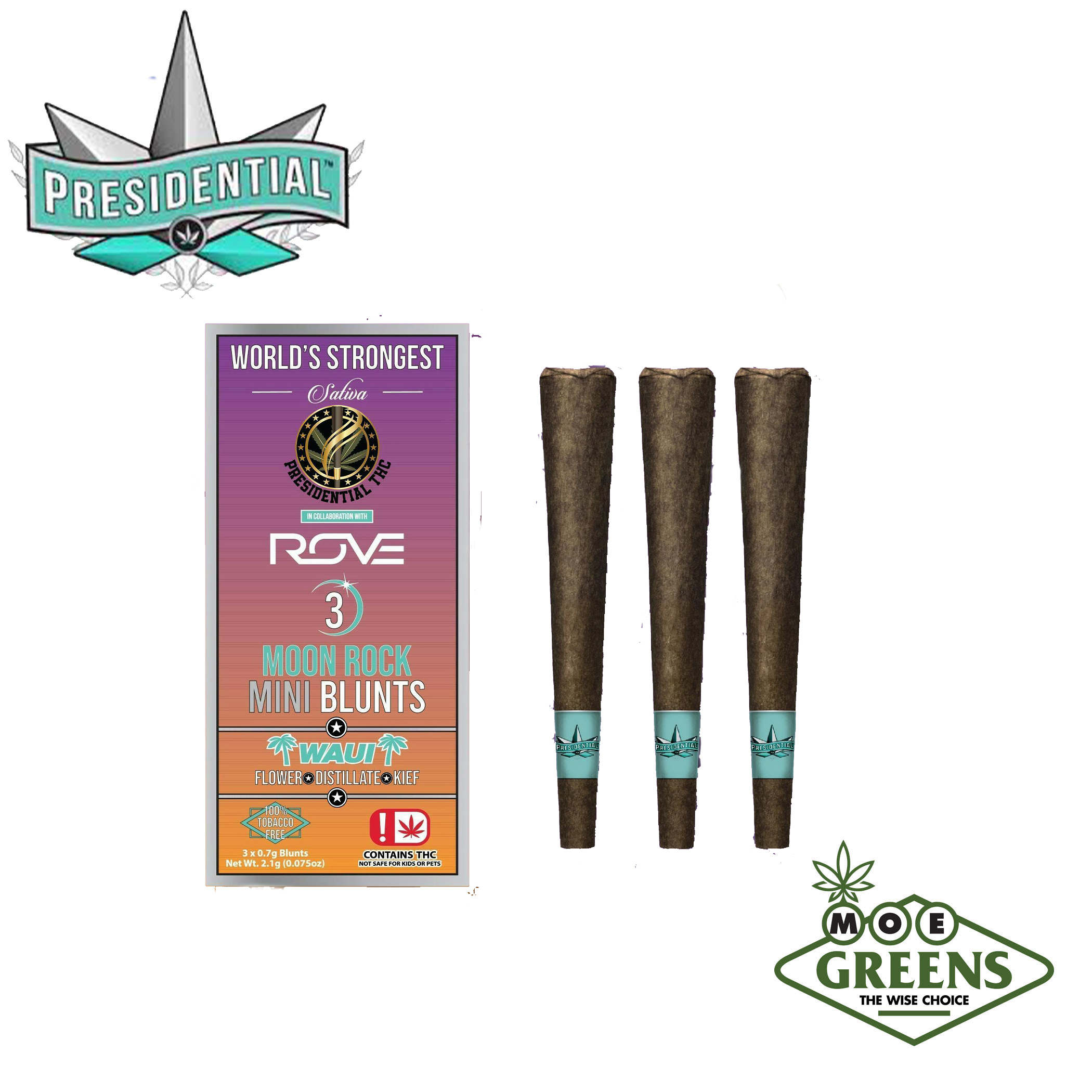 Presidential: Waui Moon Rock Mini Blunts