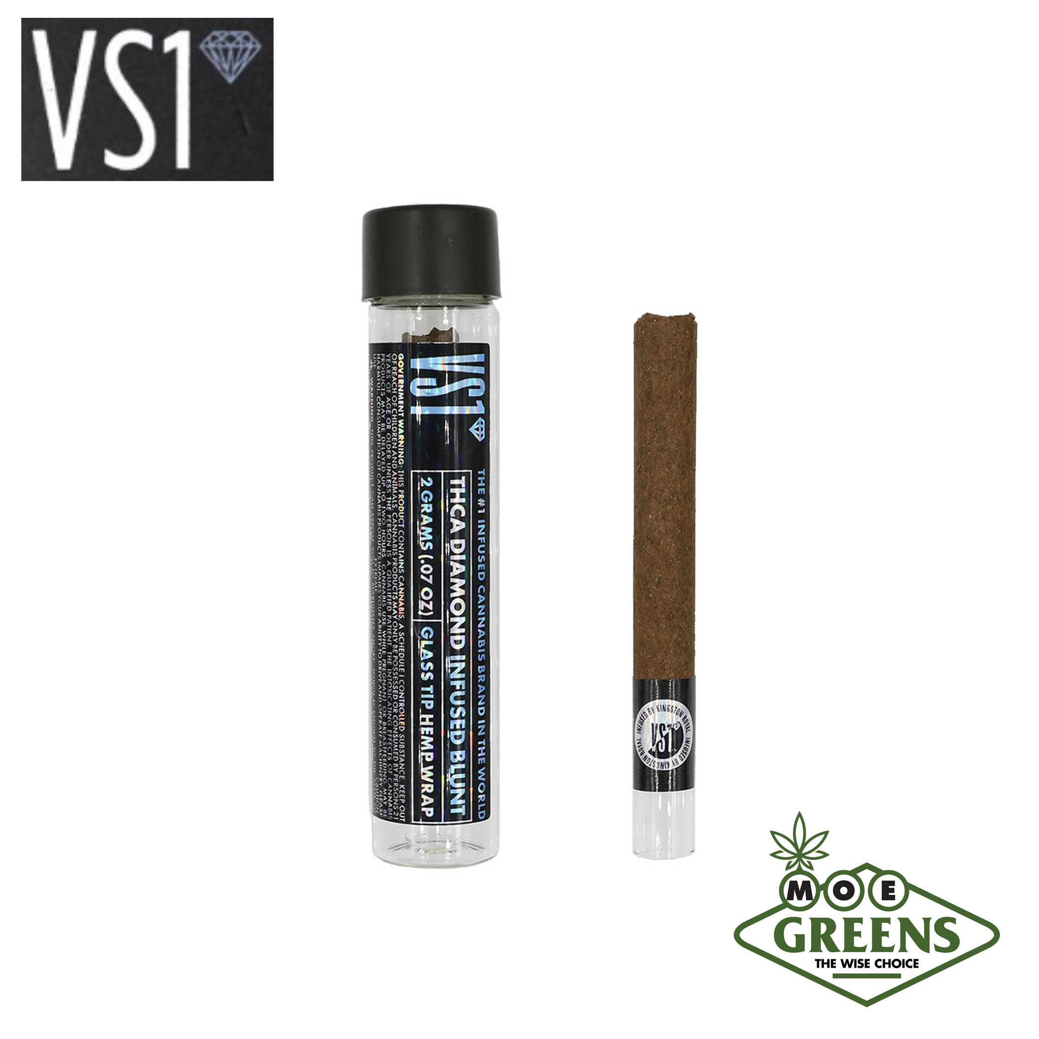 (1) VS1 — SWEETHEARTZ X BCR GLASS IP BLUNT [INFUSED W/ DIAMONDS] -