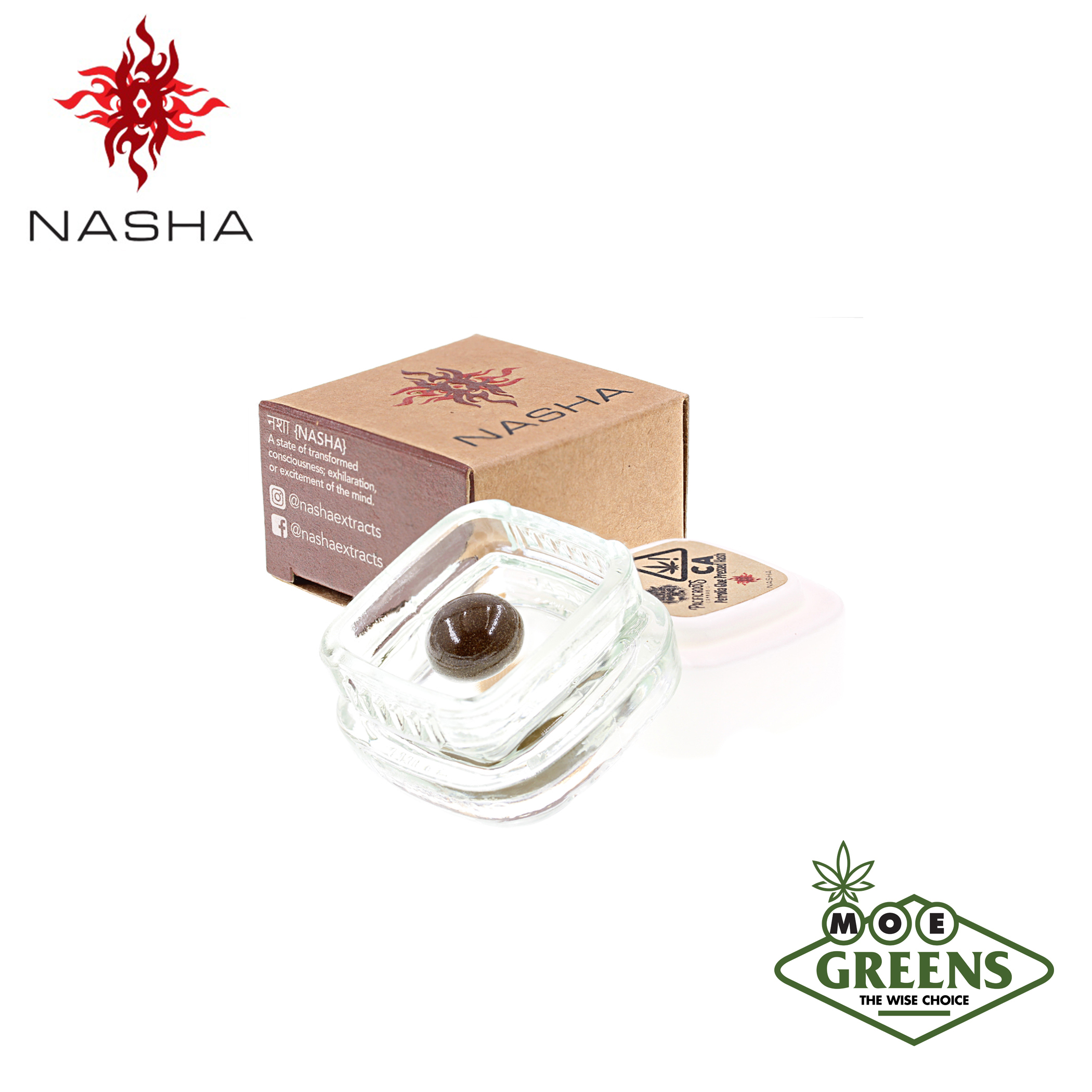 Nasha — LA CONFIDENTIAL X PEANUT KUSH RED PRESSED HASH [1.2G]