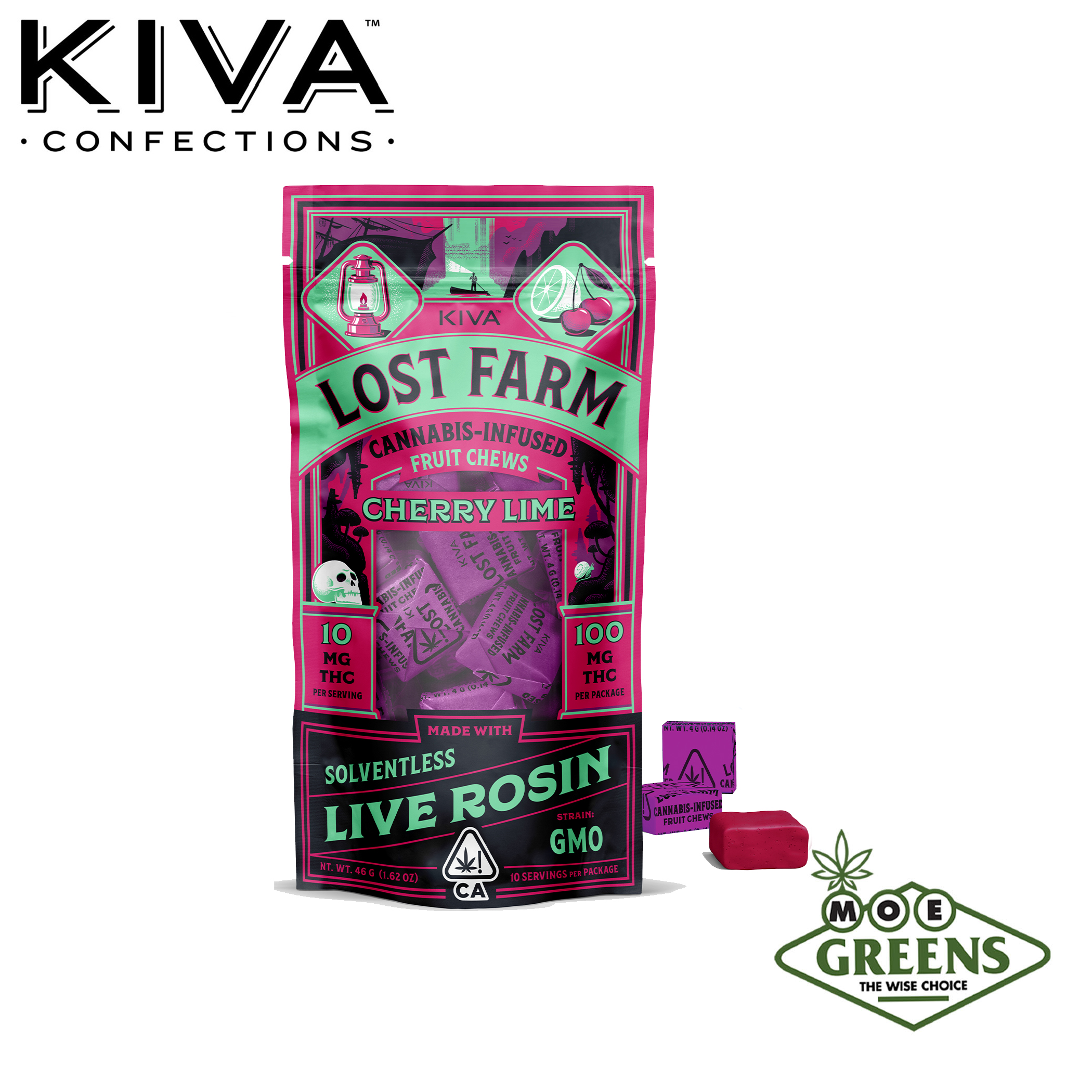 Kiva: Cherry Lime Lost Farm Fruit Chews