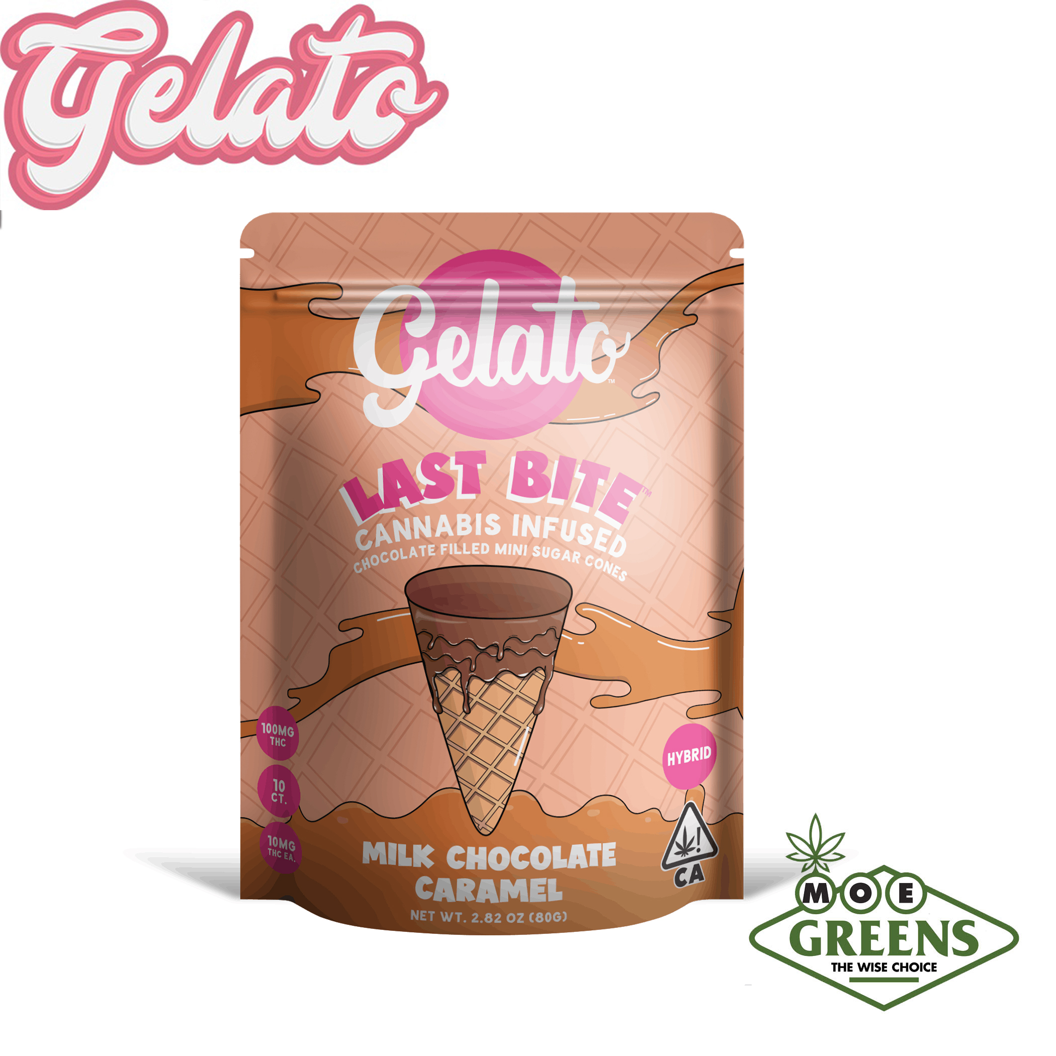 Gelato: Milk Caramel Last Bite Filled Mini Cones