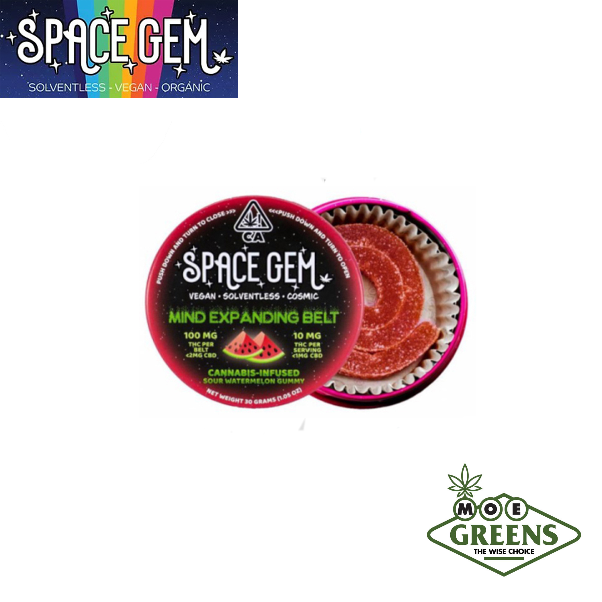 (1) SPACE GEM — Sour Watermelon Mind Expanding Belt