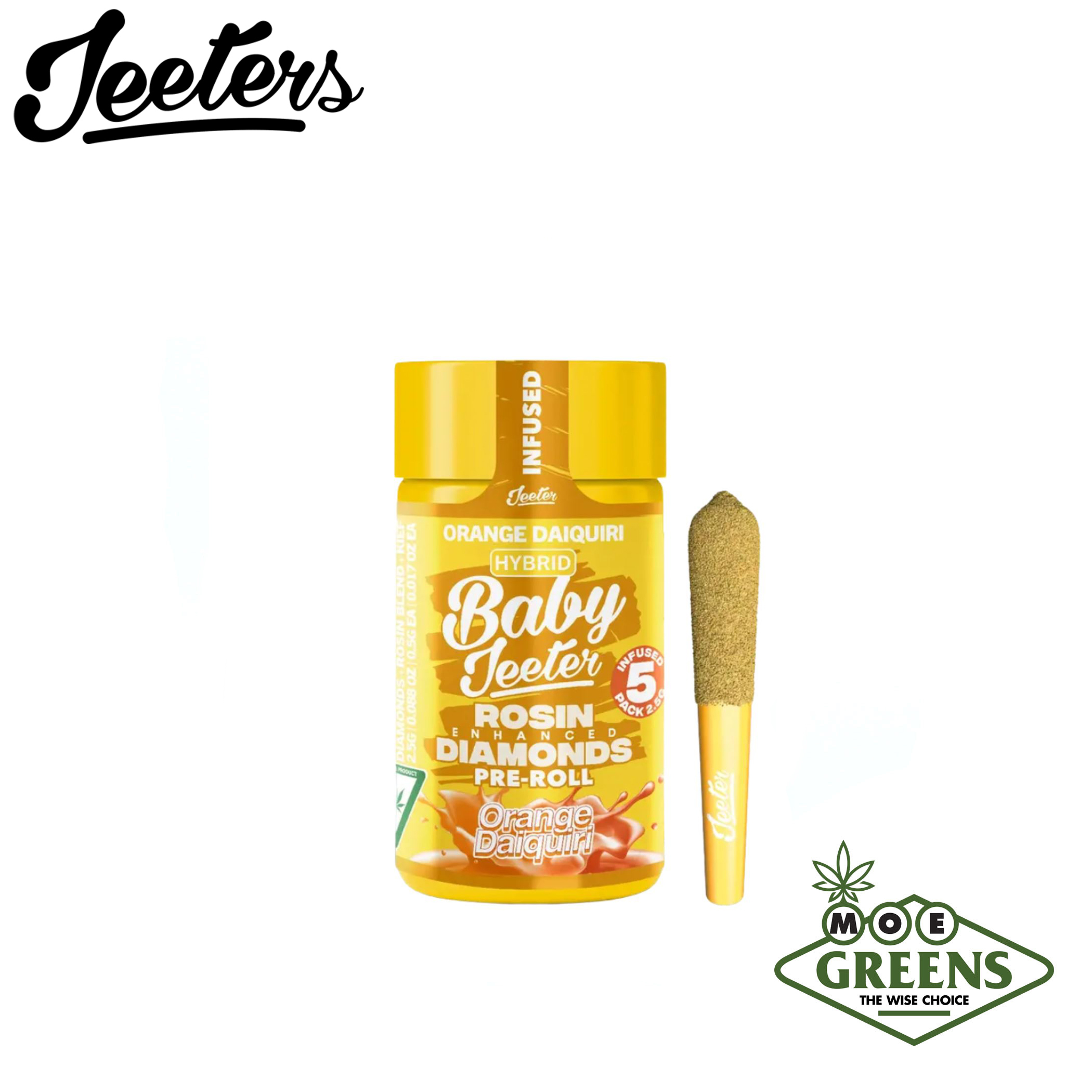 (3) JEETER — ORANGE DAIQUIRI 5PK [INFUSED W/ THCA + ROSIN + TERPENES + KIEF]