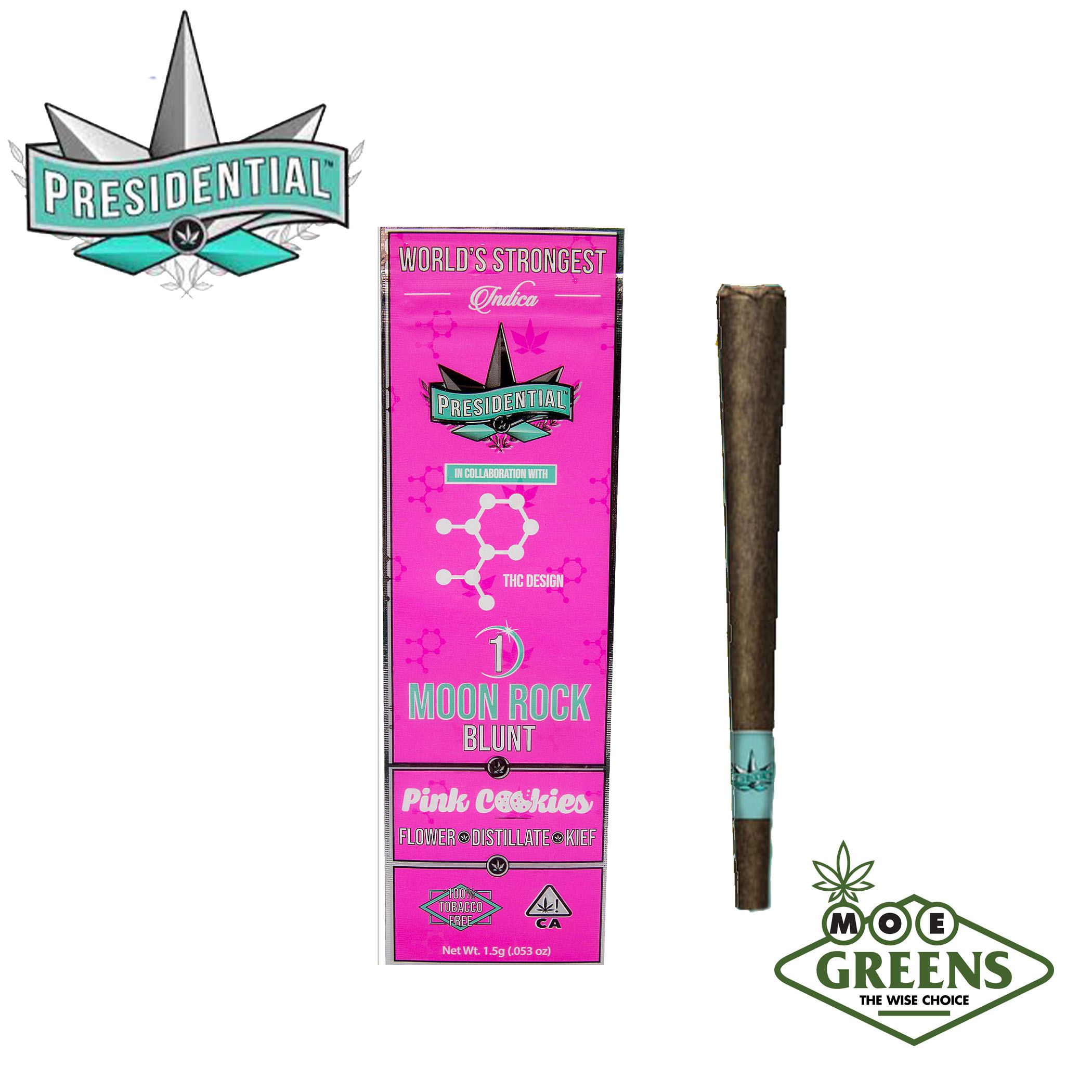 Presidential: Pink Cookies Moon Rock Blunt