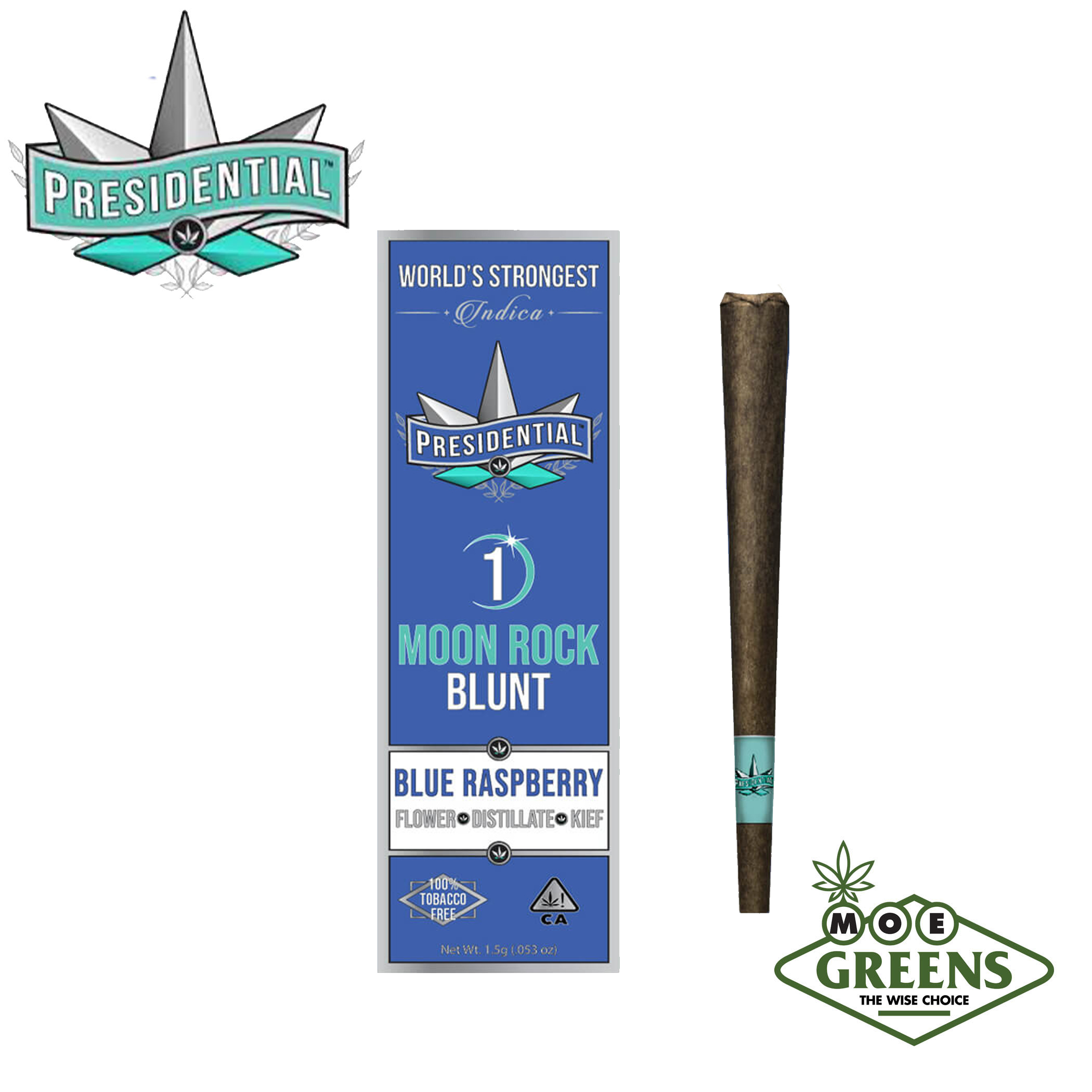 Presidential: Blue Raspberry Moon Rock Blunt