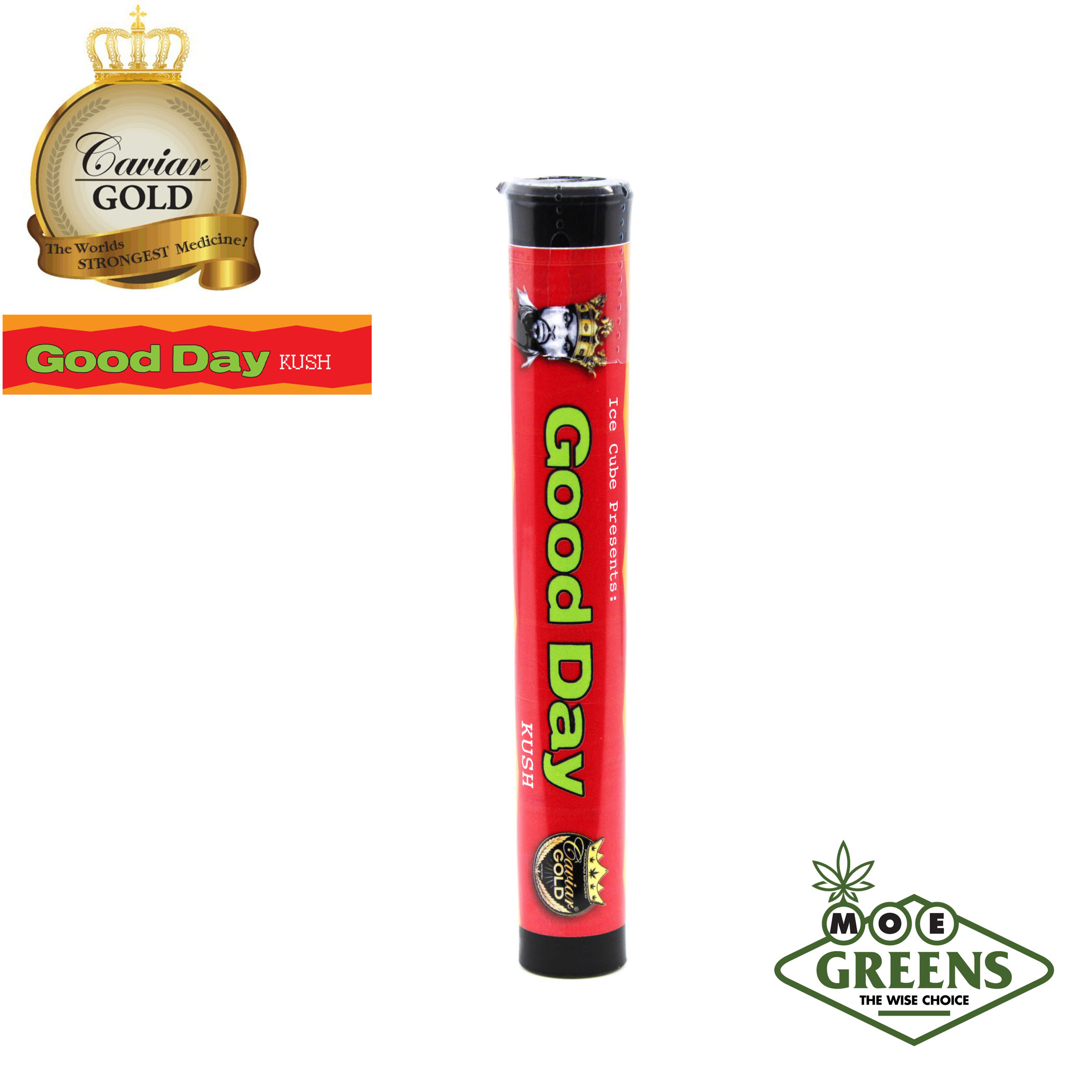 (2) CAVIAR GOLD — GOOD DAY KUSH CAVI CONE [INFUSED W/ DISTILLATE & TERPS + GLASS TIP]
